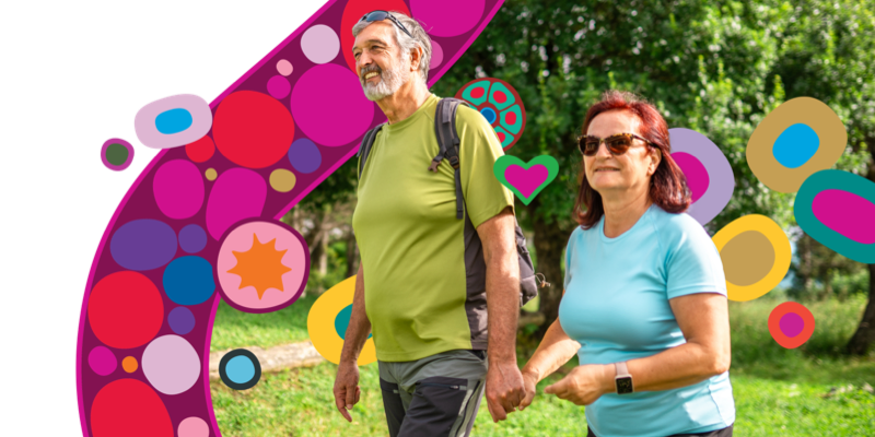 Older couple on a walk