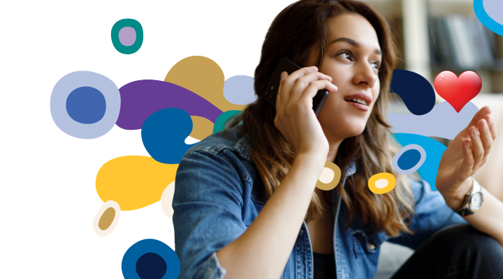 woman speaking on the phone