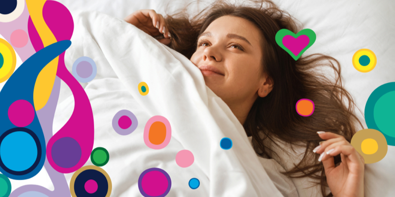 Woman in bed