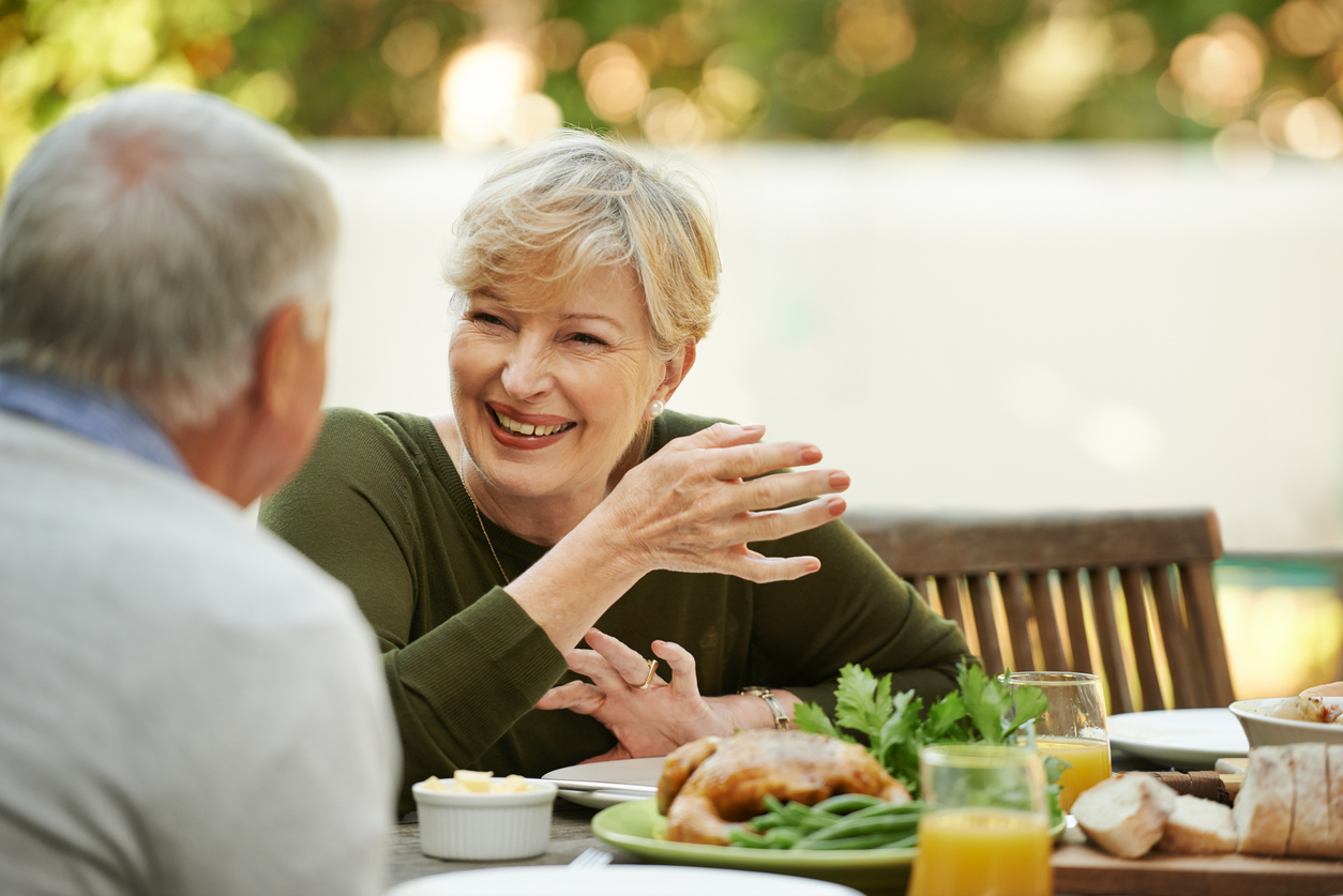 Optimised image alt-text	An older couple eating lunch at an alfresco cafe