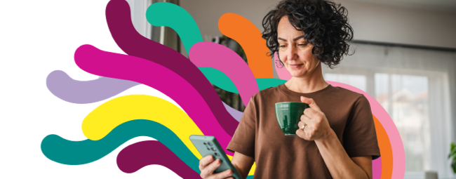 Woman using her phone