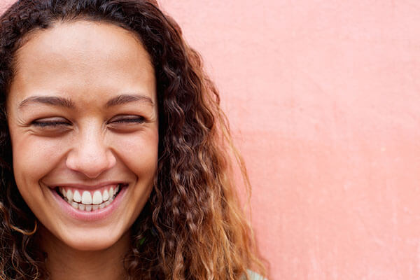 Woman smiling