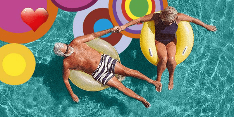 couple floating